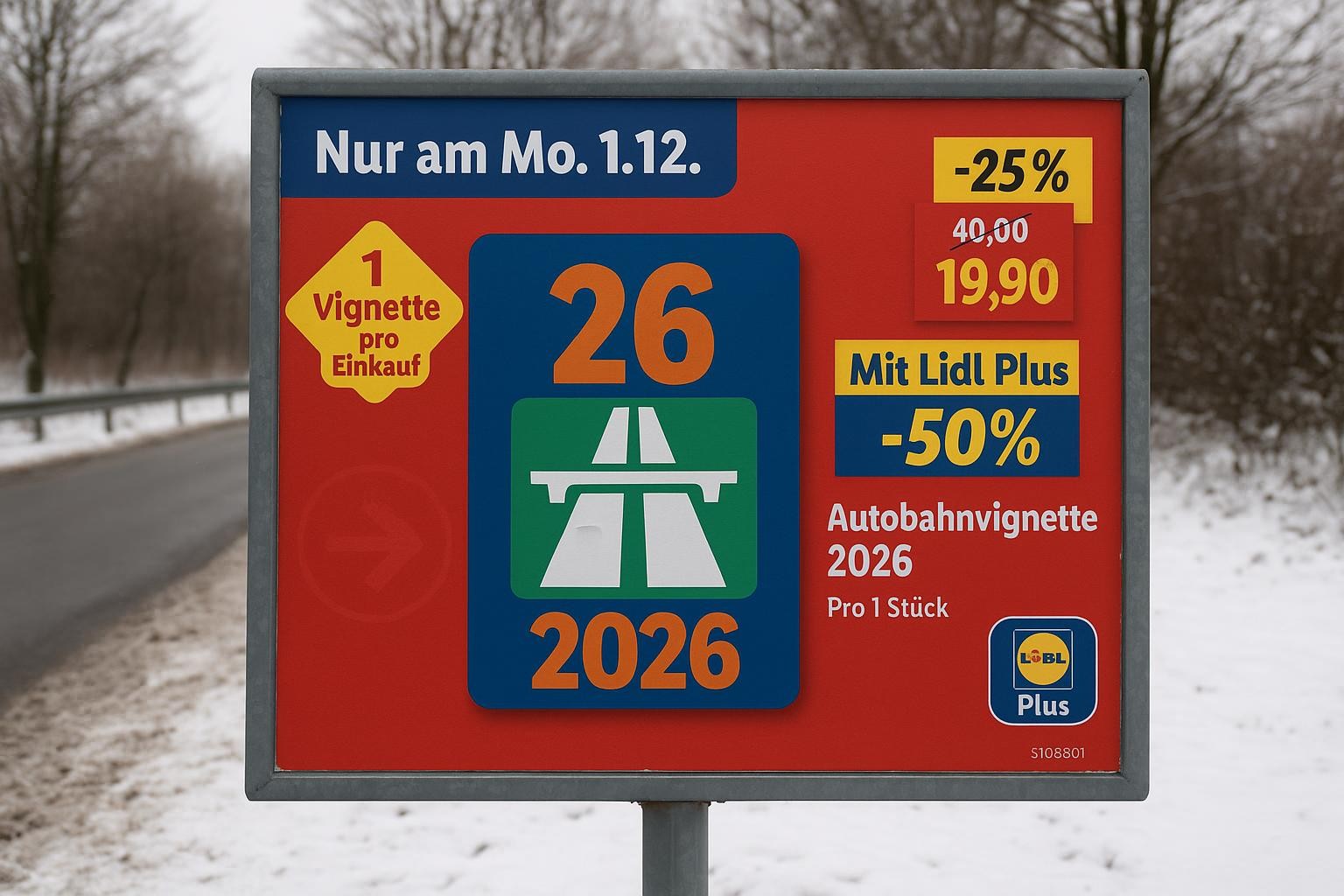 Lidl vo Švajčiarsku predával ročnú diaľničnú známku na rok 2026 už za 21 eur