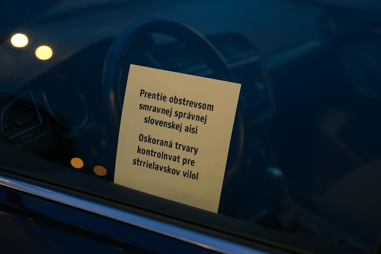 Lepenie politických nálepiek na čínske autá v Prahe môže viesť k priestupku